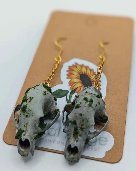 Bear Skull Earrings