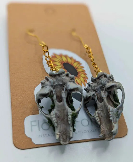 Bear Skull Earrings